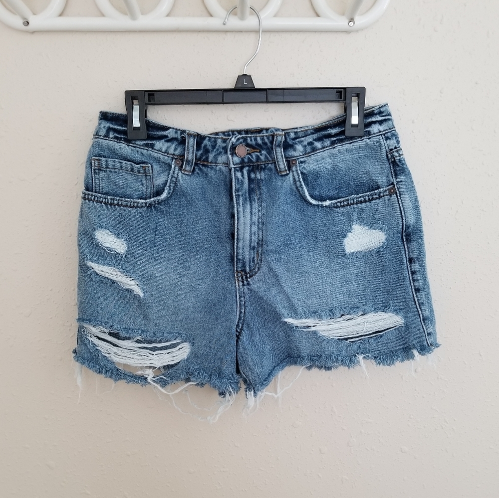 O'Neill Distressed Blue Jean Shorts
